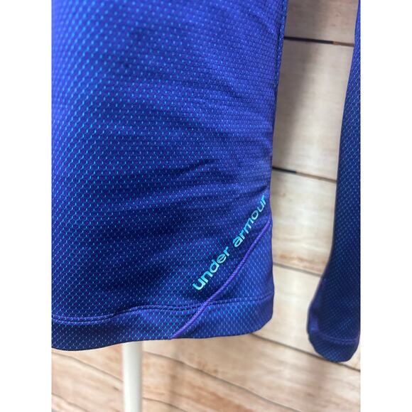 Under Armour Shirt Womens Size XL Cold Gear Long Sleeve Base Layer Top Blue - Picture 11 of 11